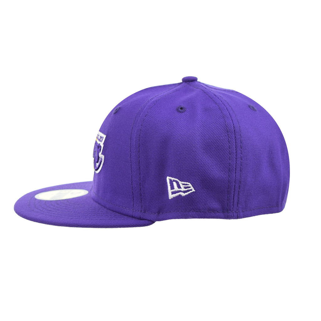 Los Angeles Lakers Fitted New Era 59Fifty City Cluster Cap Hat Purple