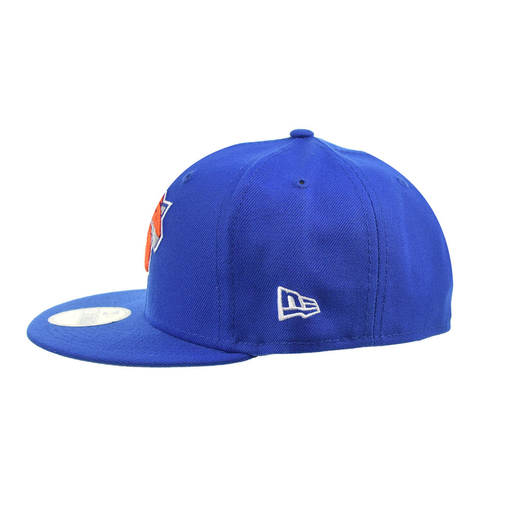 Men's New York Knicks New Era Blue City Cluster 59FIFTY Fitted Hat