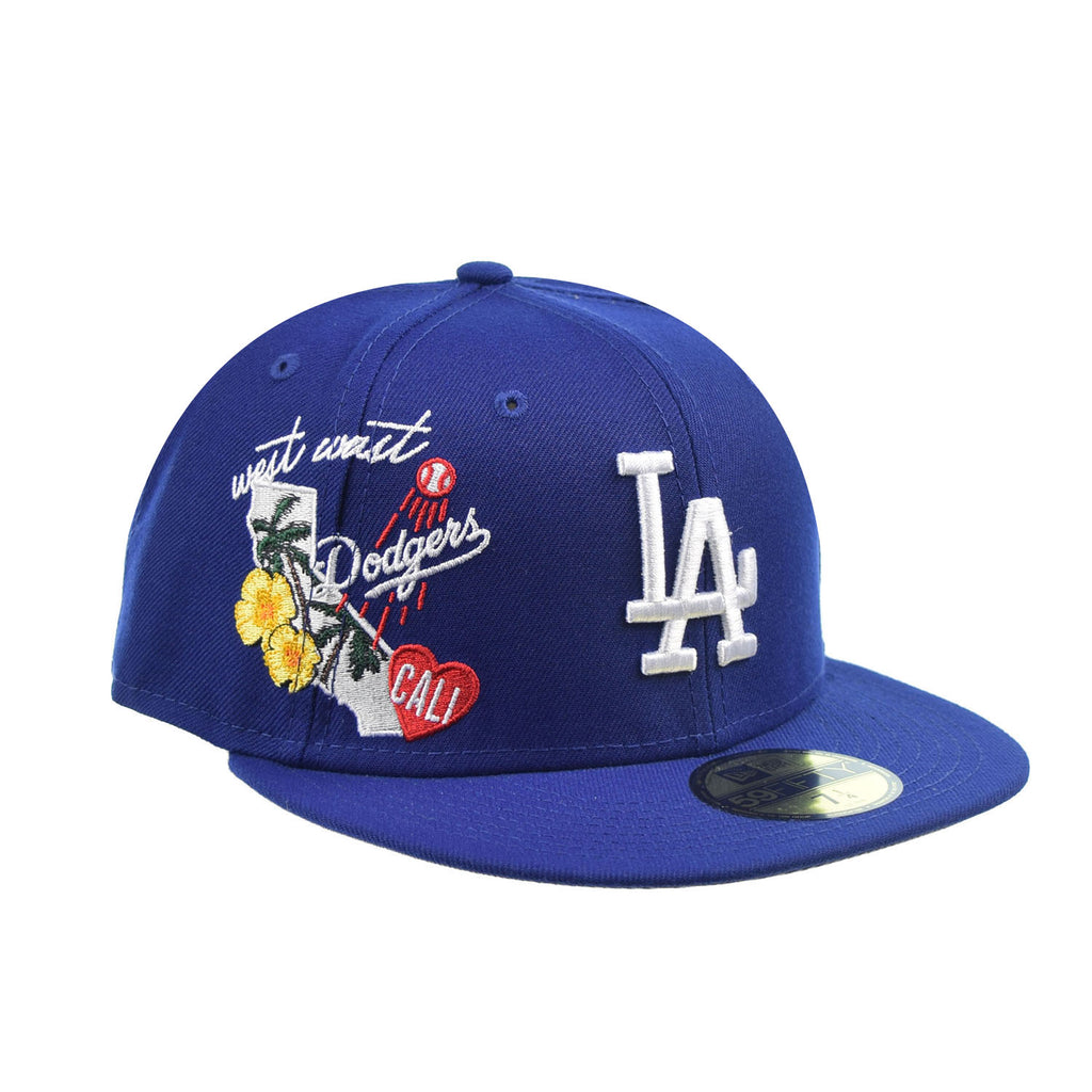 New Era Los Angeles Dodgers "City Cluster" 59Fifty Fitted Hat Blue-White-Multi