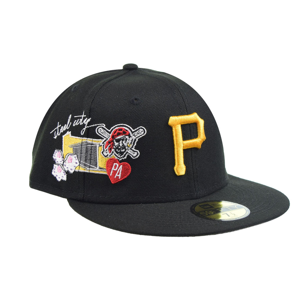 New Era Pittsburgh Pirates "City Cluster" 59Fifty Fitted Hat Black-Yellow-Multi