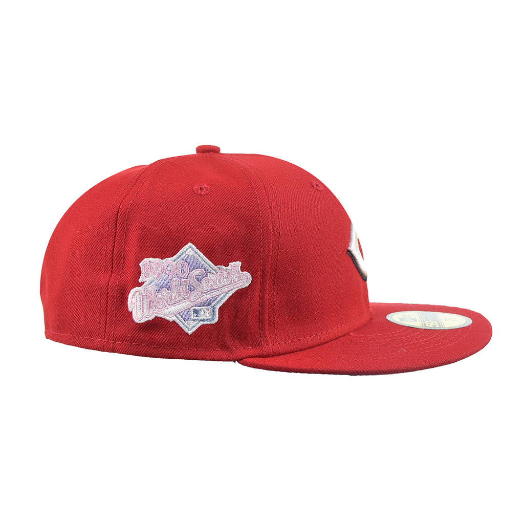Cincinnati Reds Fitted New Era 59FIFTY Pop Sweat Hat Cap Lavender