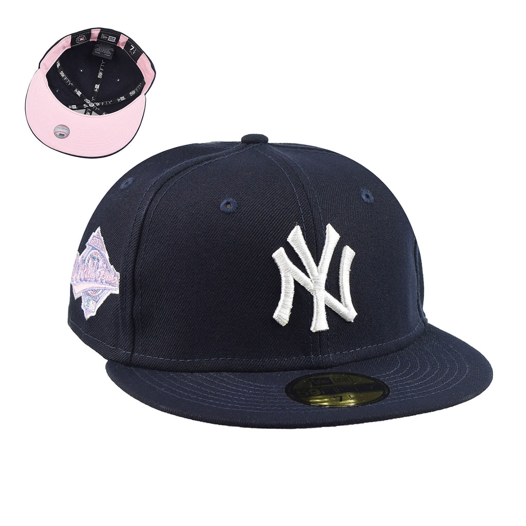 New Era New York Yankees Pop Sweat 59Fifty Men's Fitted Hat Navy-White-Pink