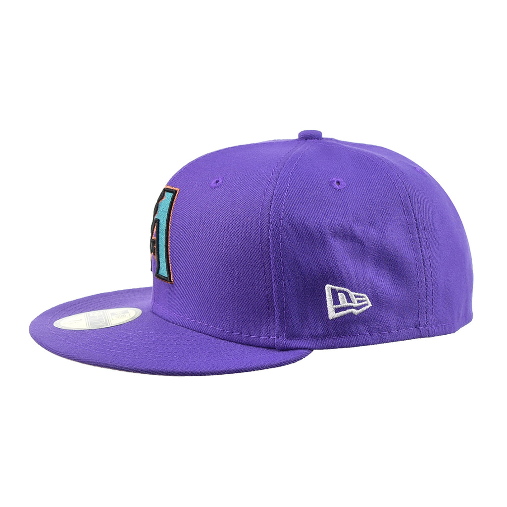 New Era Caps Los Angeles Lakers Pop Sweat 59FIFTY Fitted Hat Purple