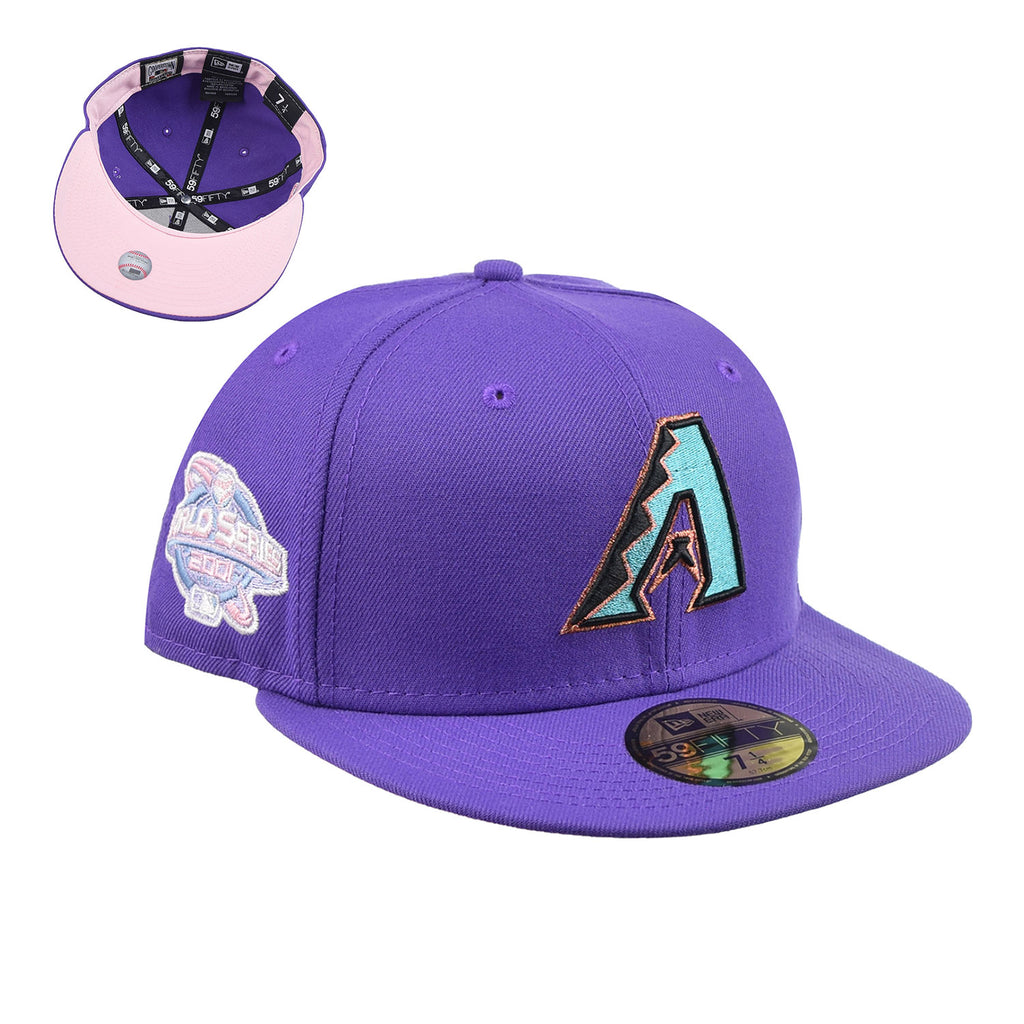 New Era Arizona Diamondbacks Pop Sweat 59Fifty Men's Fitted Hat Purple-Teal-Pink