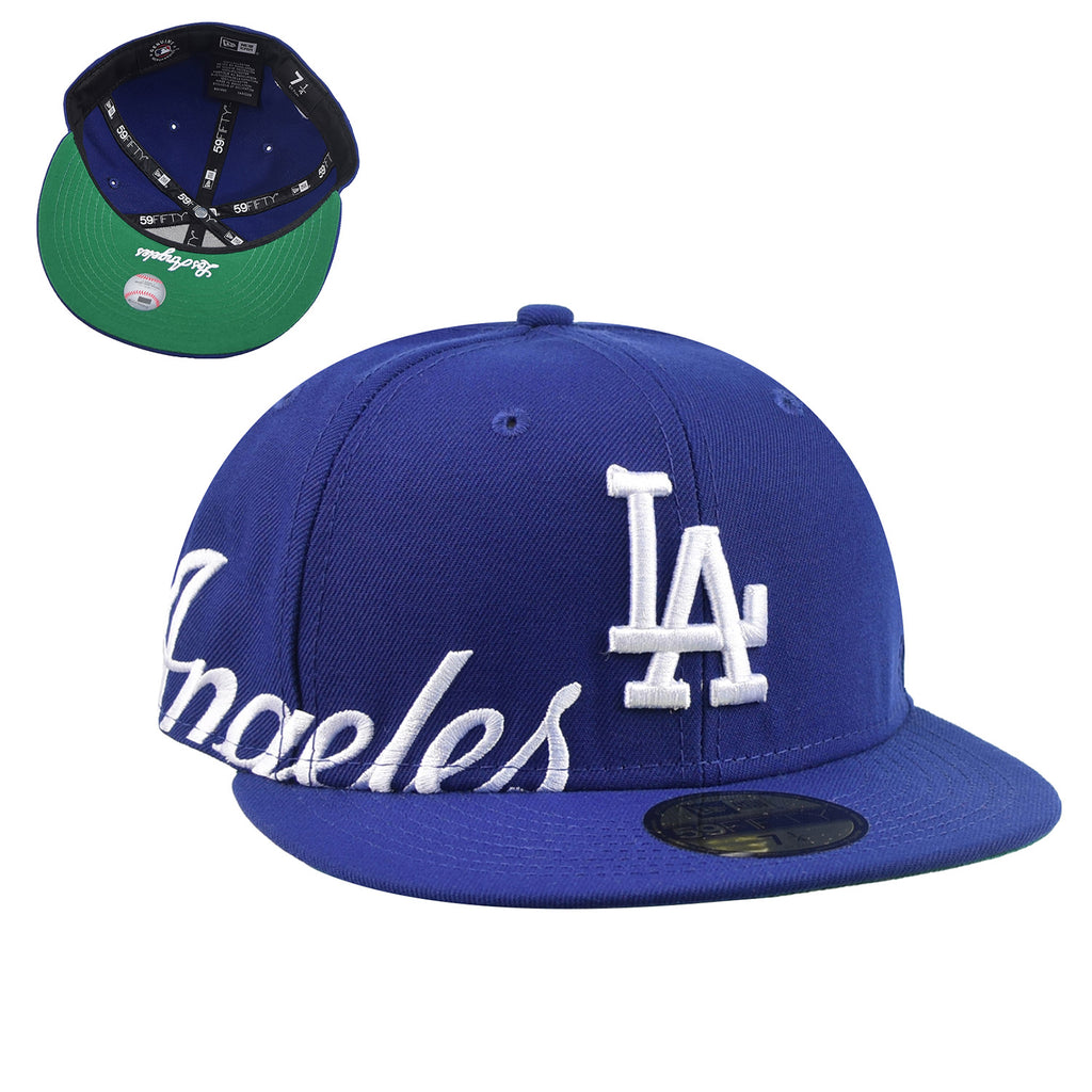 New Era Los Angeles Dodgers Side Split 59Fifty Men's Fitted Hat Blue