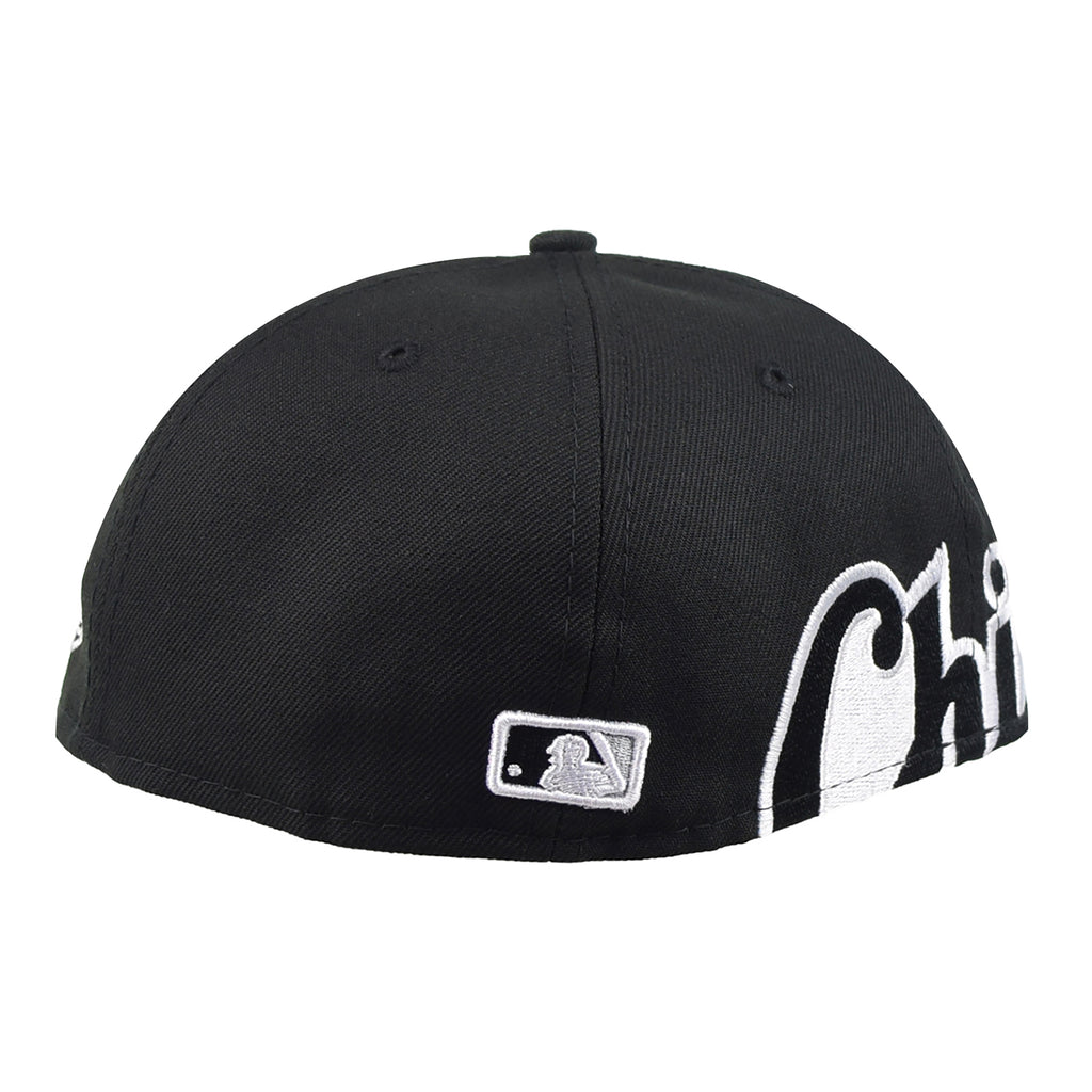 Chicago White Sox New Era Sidesplit 59FIFTY Fitted Hat - Black