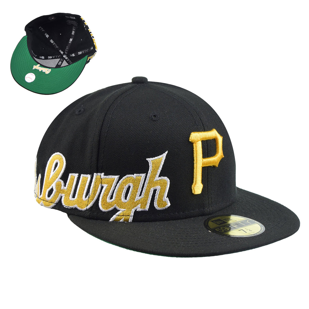 New Era Pittsburgh Pirates Side Split 59Fifty Men's Fitted Hat Black