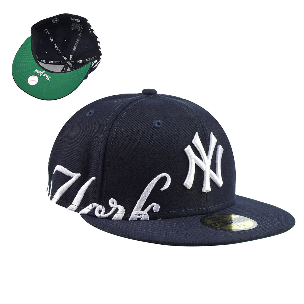 New Era New York Yankees Side Split 59Fifty Men's Fitted Hat Navy