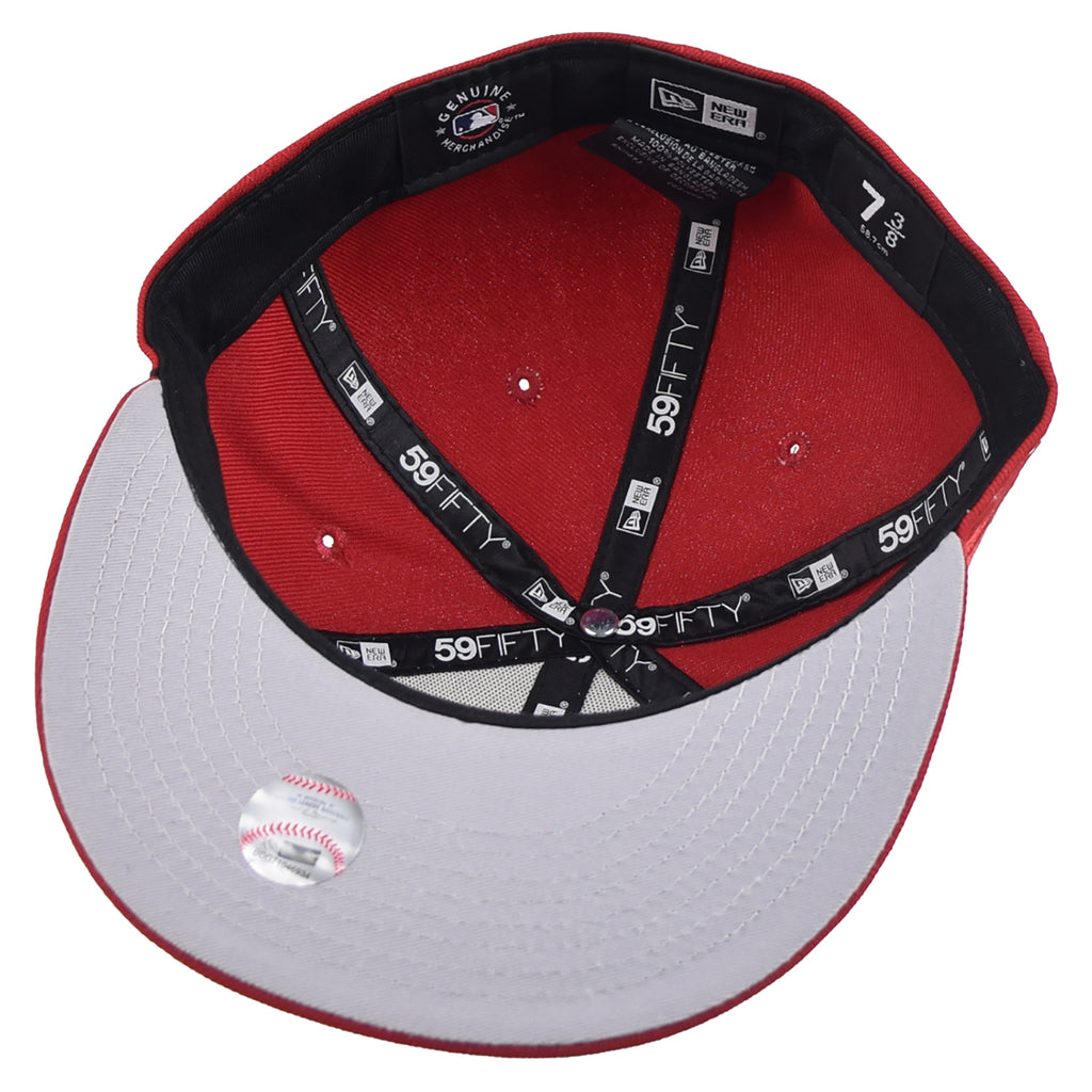 Chicago Bulls New Era Tonal 2 Tone Red/ Cream 59FIFTY Fitted Hat 7