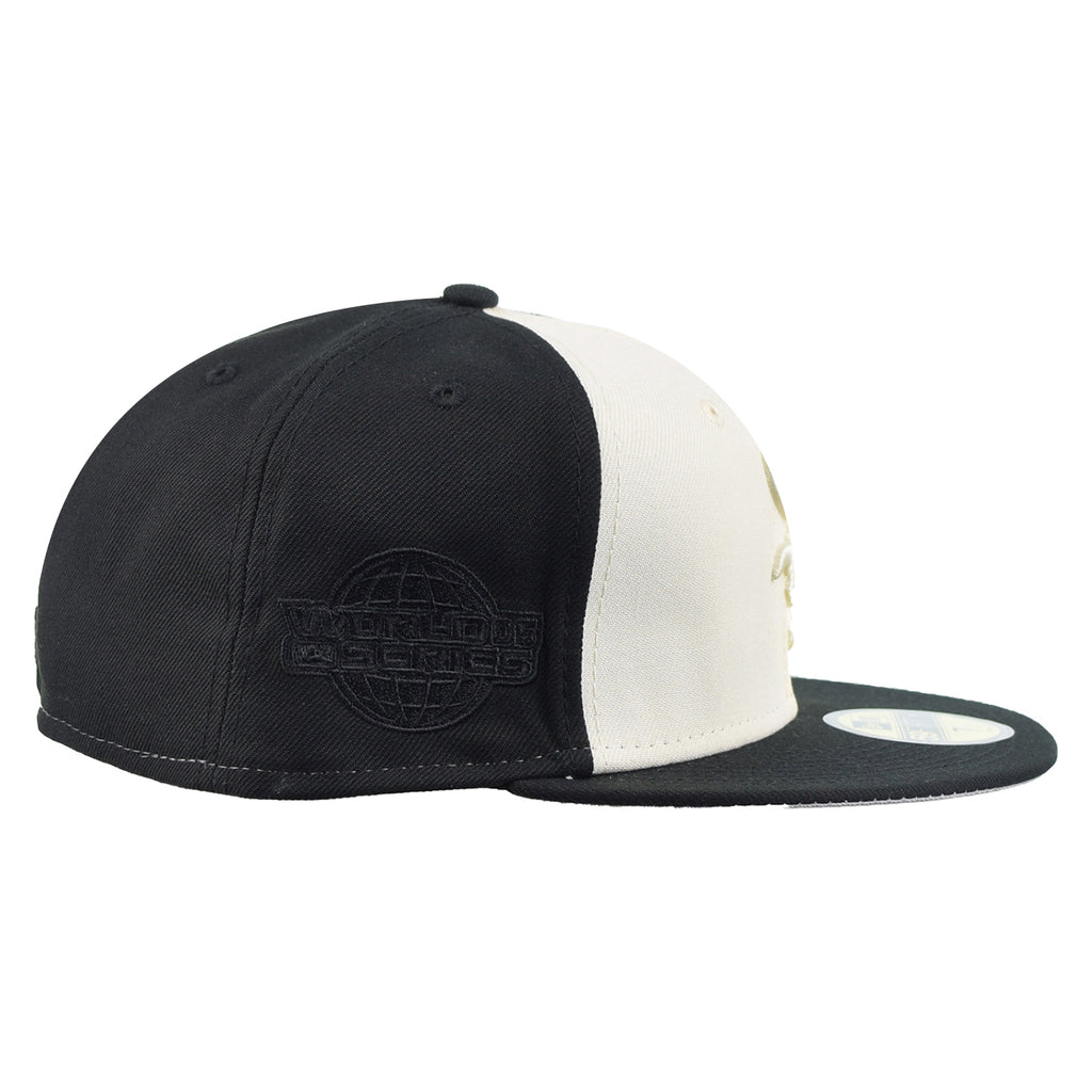 New Era Fitted White Sox Cream/Black 7 1/2