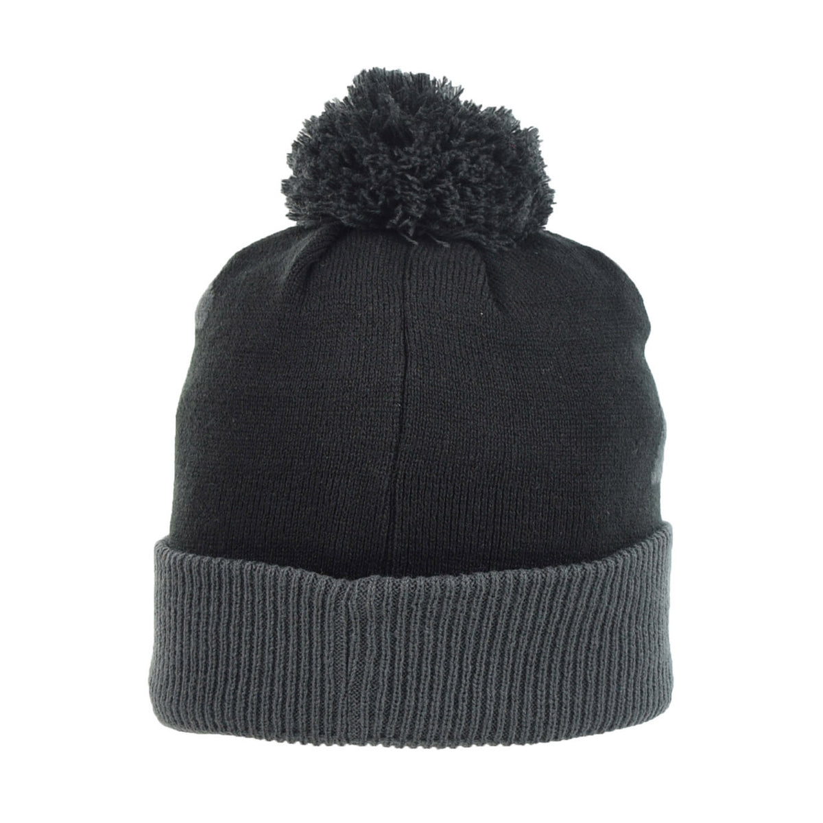 New Era Brooklyn Nets Confident Cuffed Knit Men's Pom Beanie Black-Gray
