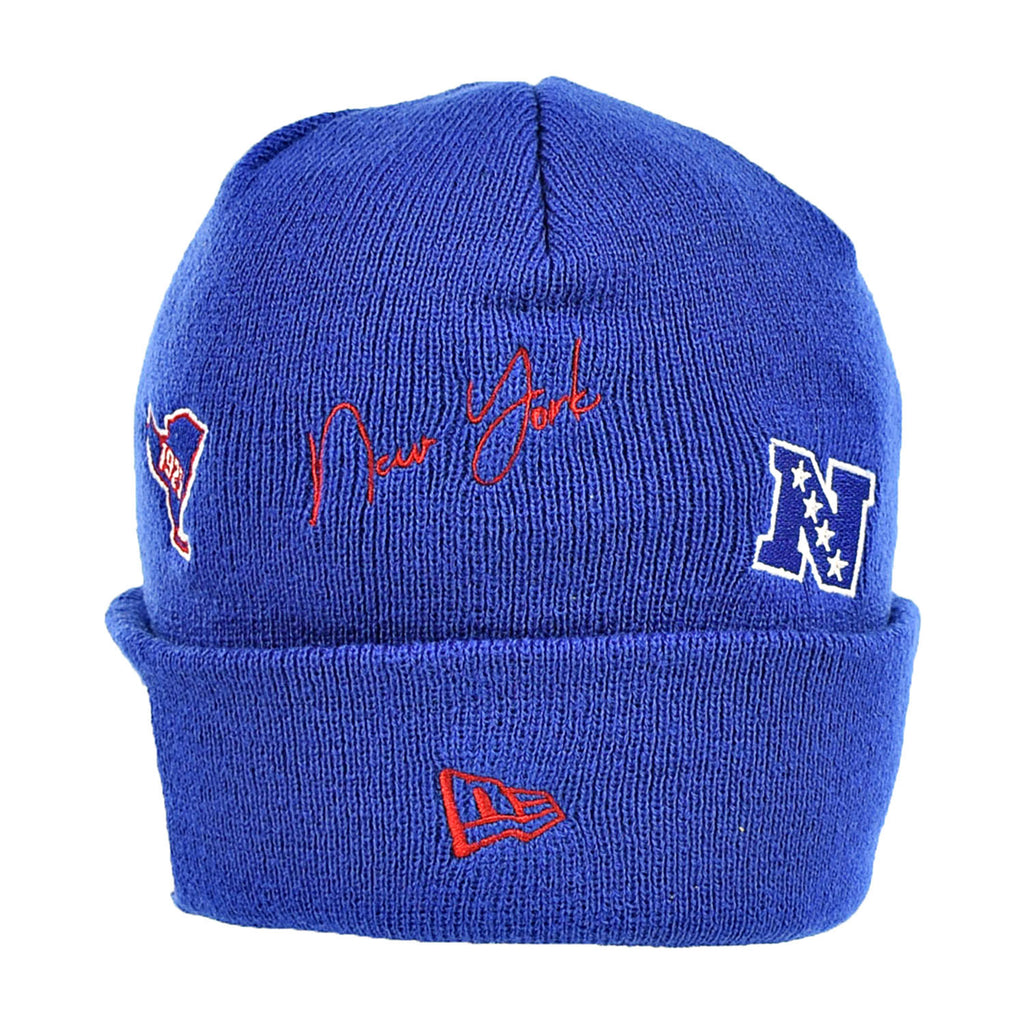 Men's New Era Royal New York Giants Identity Cuffed Knit Hat