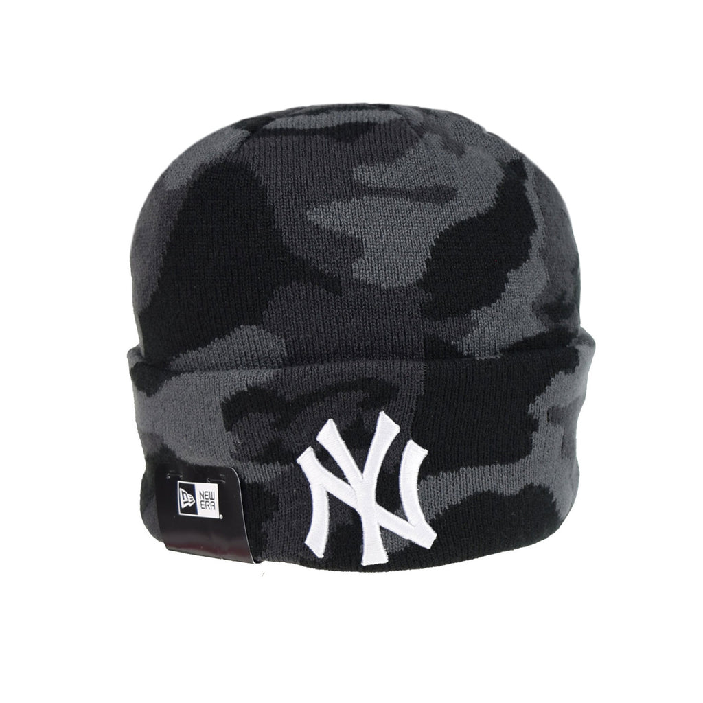New Era  MLB New York Yankees Knit Camo Men's Beanie Black 