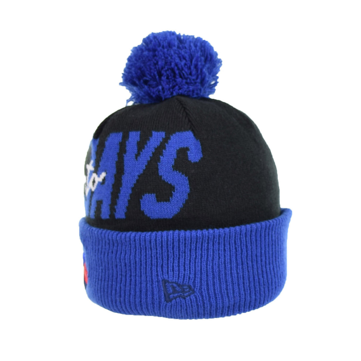 New Era Toronto Jays Confident Knit Men's Winter Beanie with Pom Blue