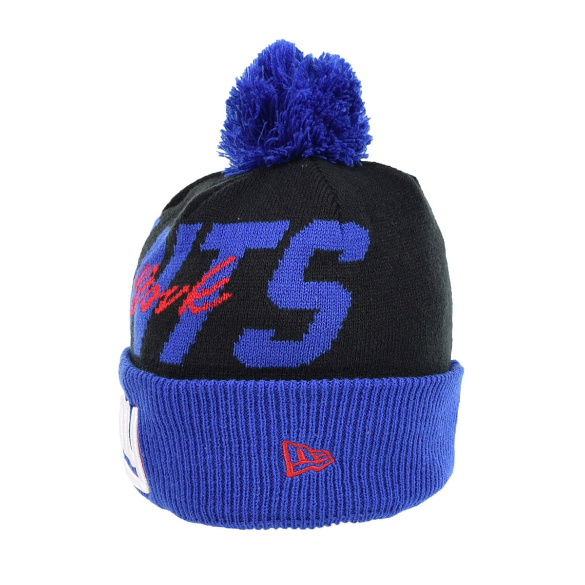 New Era NFL New york Giants Knit Confident Men's Beanie with Pom Black-Blue