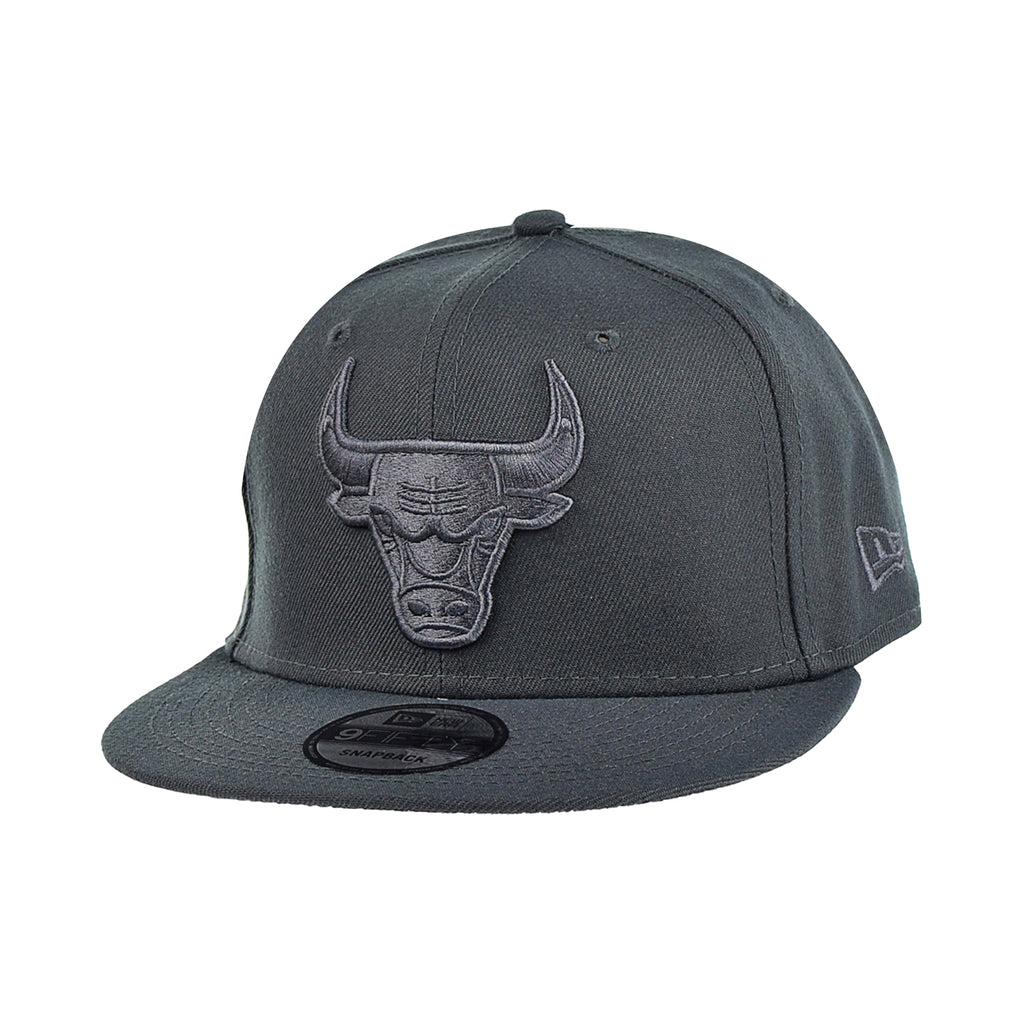 New Era Mens Chicago Bulls Color Pack 9Fifty Snapback Hat Dark Grey