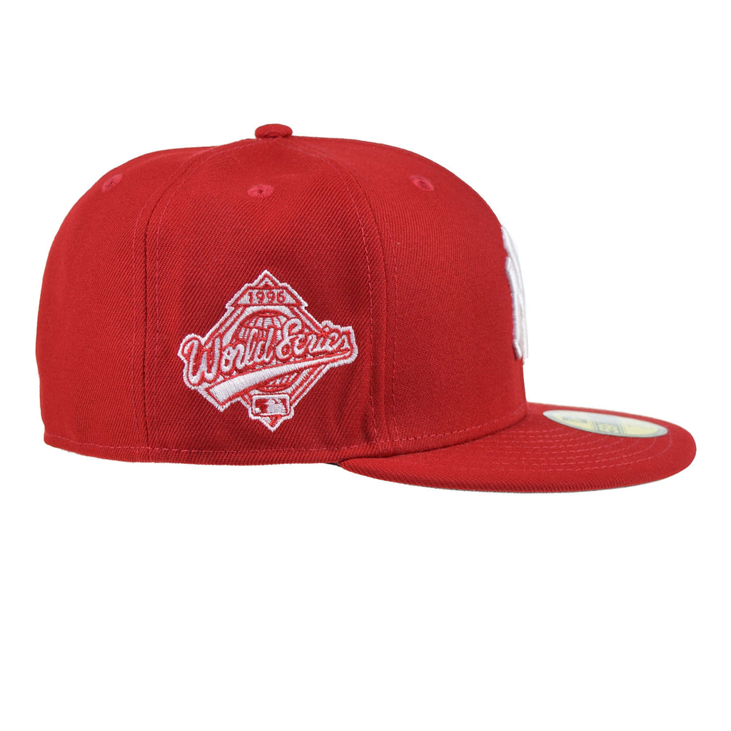 New Era 59FIFTY New York Yankees World Series Fitted Hat in Red | Size 7 3/4 | 60291331