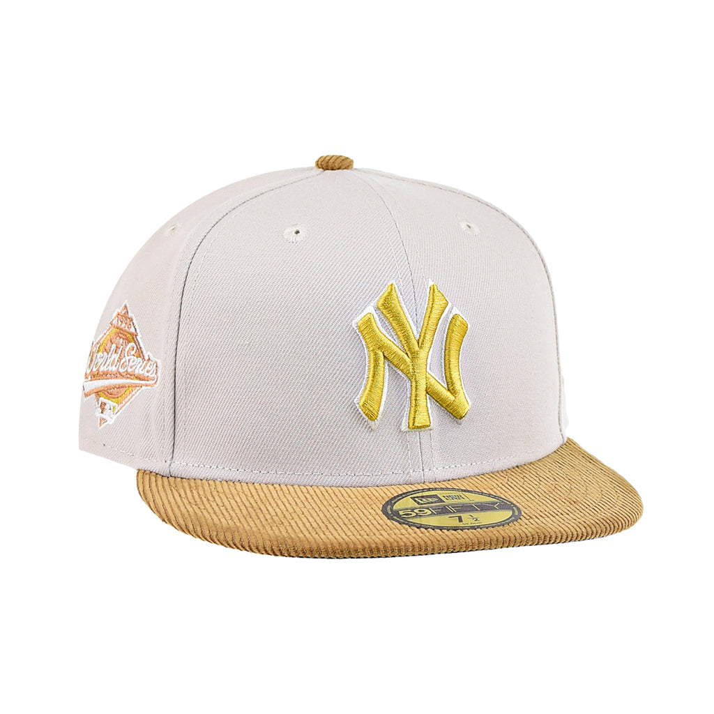 New Era 59Fifty New York NY Yankees 7 1/2 Game Fitted Hat Beige