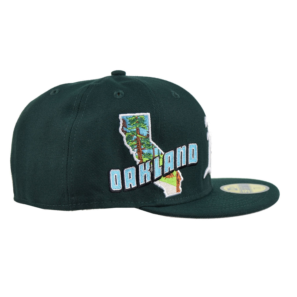 Men's Oakland Athletics New Era Green Retro 59FIFTY Fitted Hat