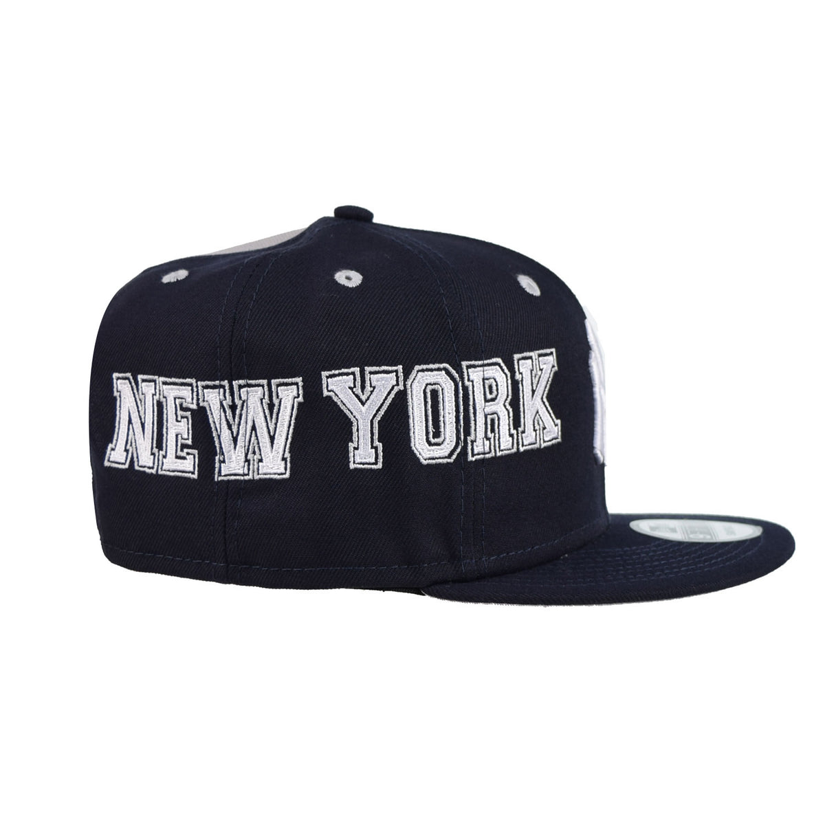 New Era New York Yankees Team Split 9Fifty Men's Snapback Hat Navy-Grey