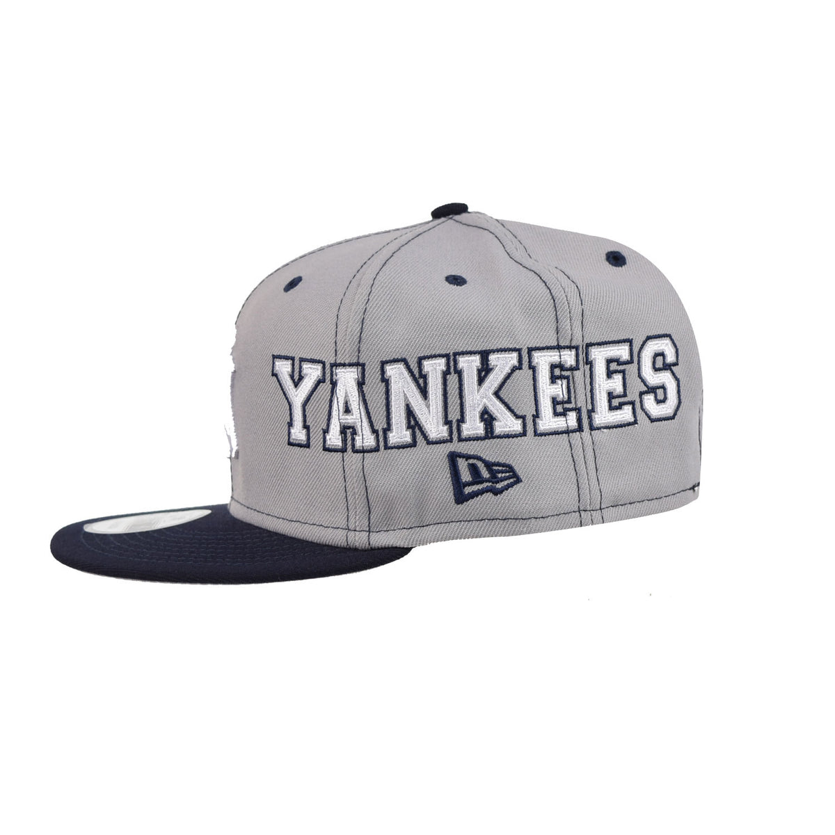 New Era New York Yankees Team Split 9Fifty Men's Snapback Hat Navy-Grey