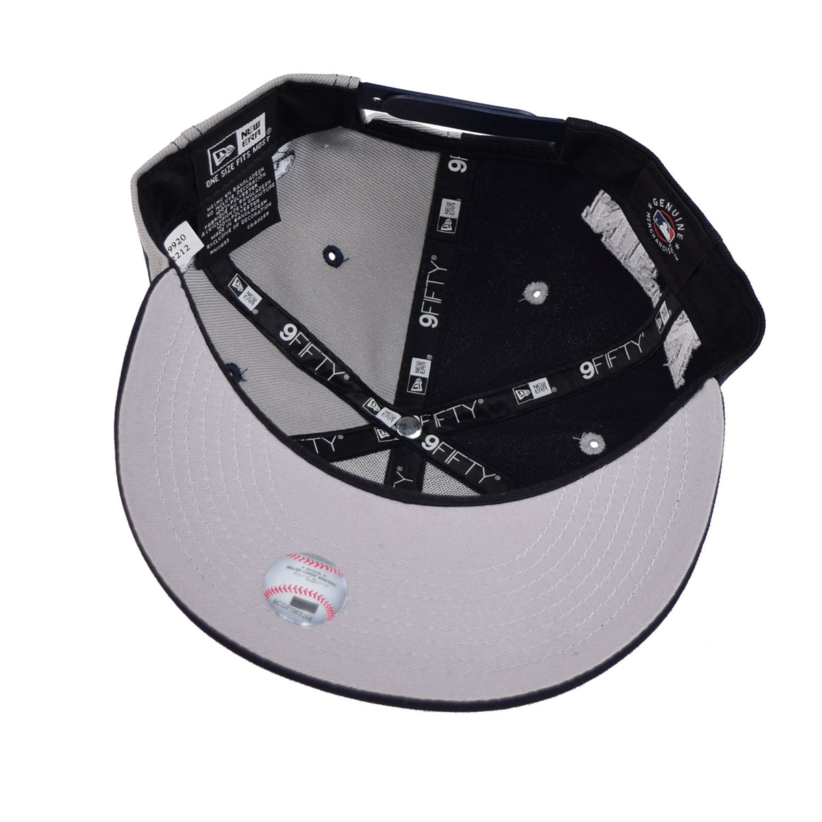 New Era New York Yankees Team Split 9Fifty Men's Snapback Hat Navy-Grey
