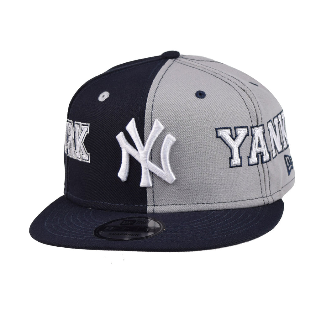 New Era Navy/Gray New York Yankees Team Split 9FIFTY Snapback Hat