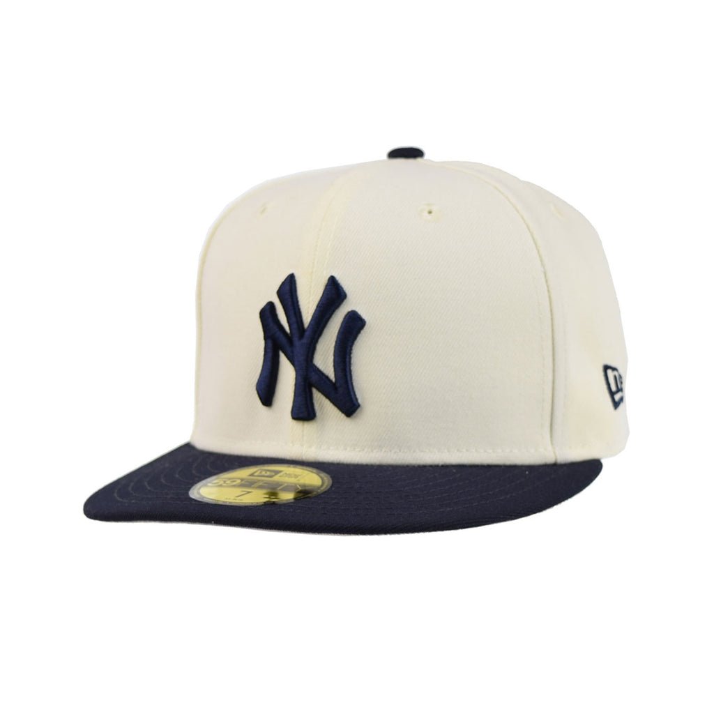New Era New York Yankees 2000 World Series 59FIFTY Mens Fitted Hat Off White White-Gray / 8
