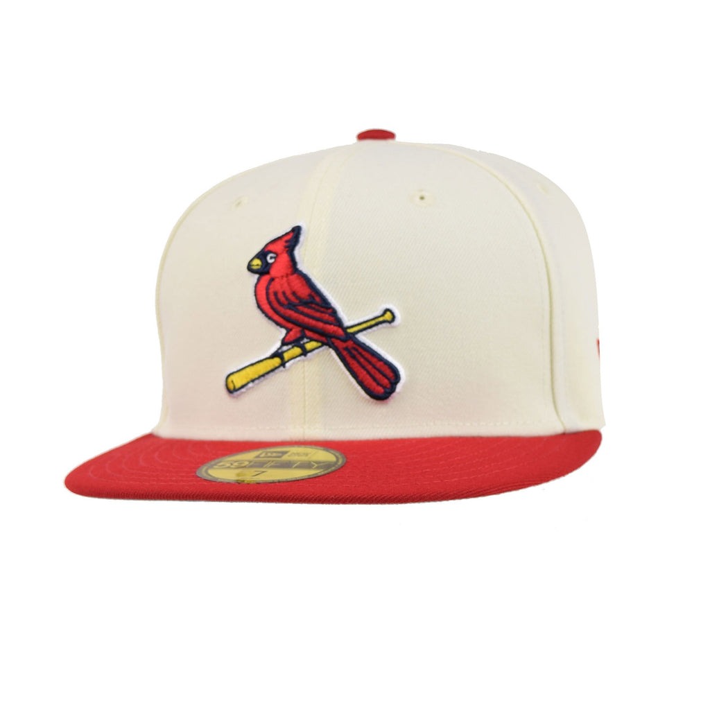 New Era Men's Black St. Louis Cardinals Team Logo 59FIFTY Fitted Hat