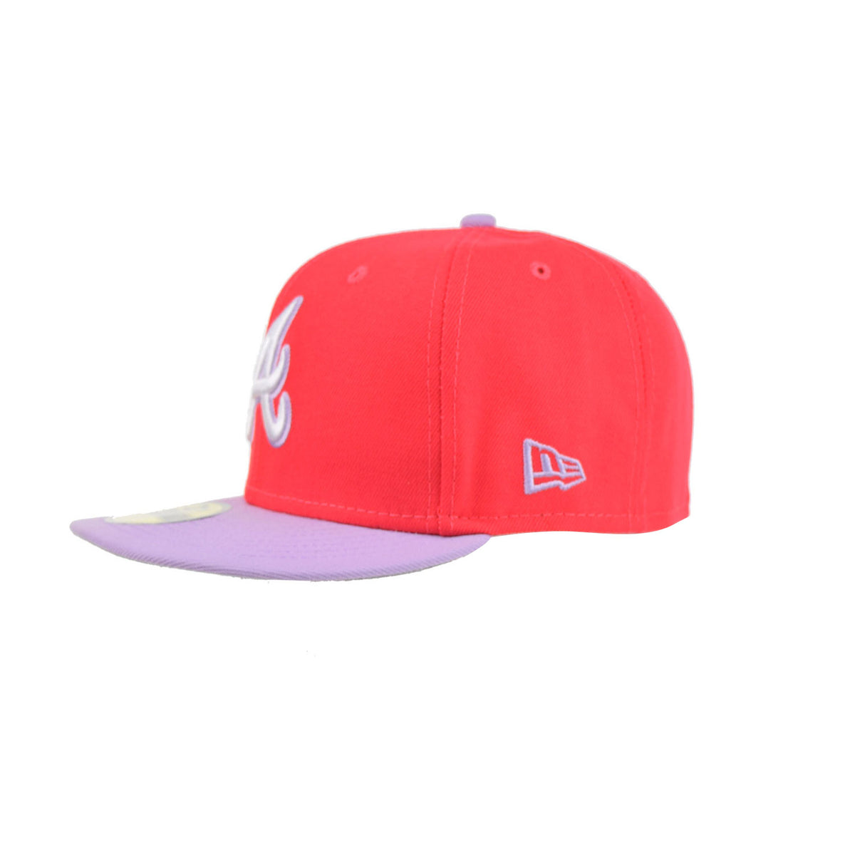 New Era Atlanta Braves 2Tone Color Pack 59Fifty Men's Fitted Hat Lava Red-Purple