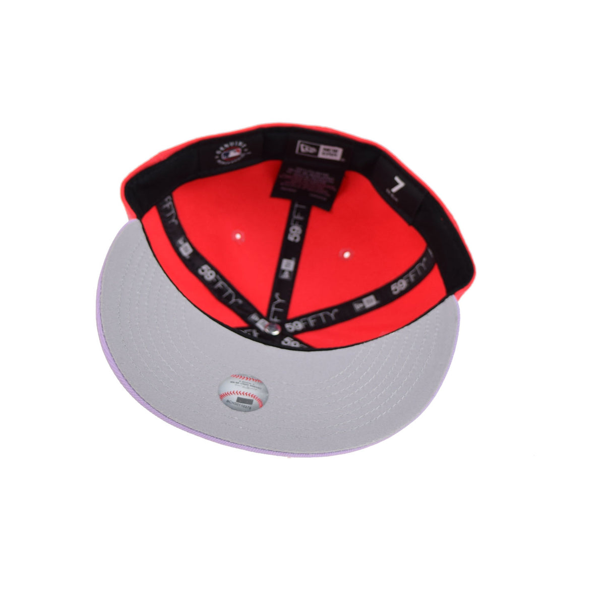 New Era Atlanta Braves 2Tone Color Pack 59Fifty Men's Fitted Hat Lava Red-Purple