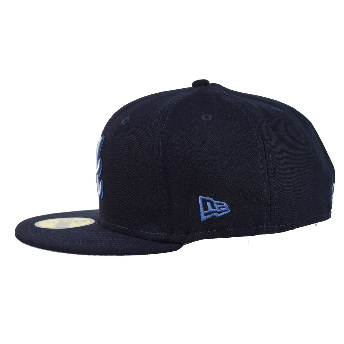 New Era Atlanta Braves Monocamo 59Fifty Men's Fitted Hat Navy