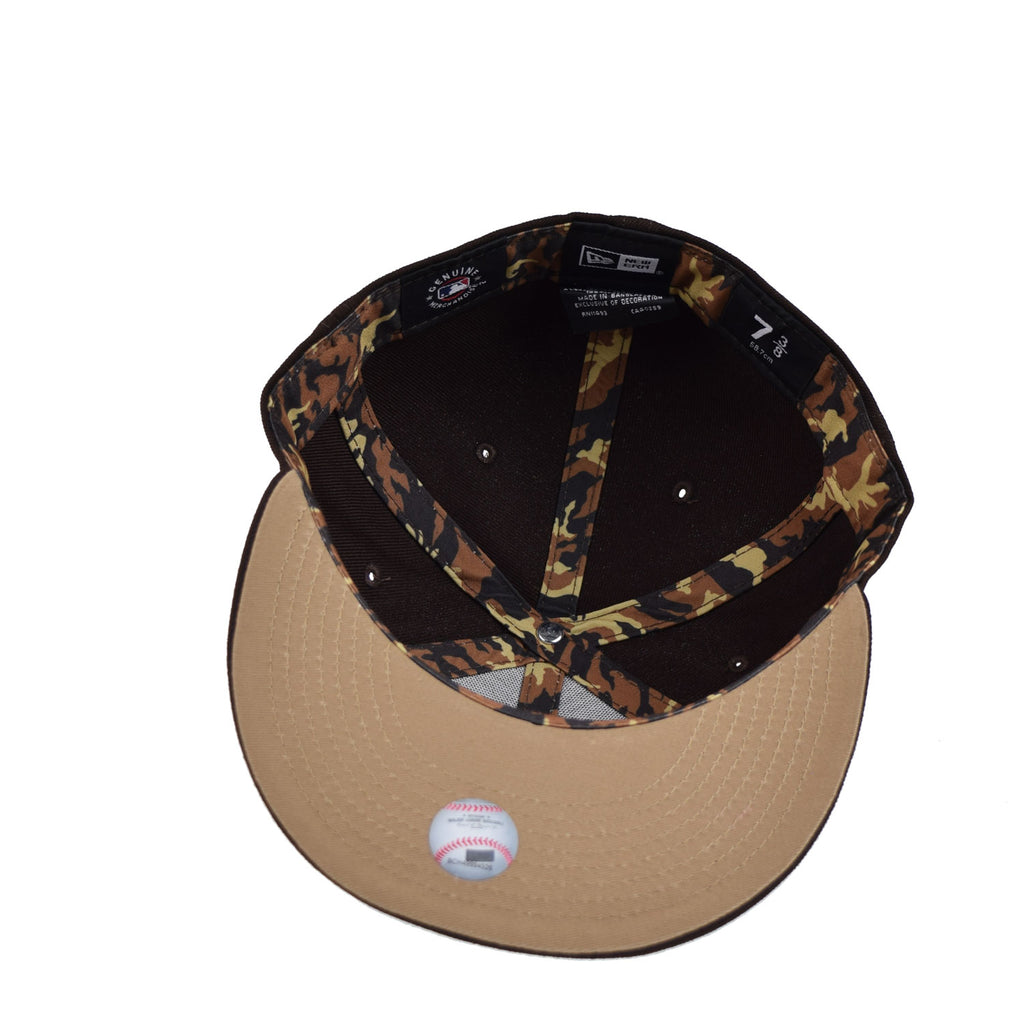 Men's San Diego Padres New Era Brown Monocamo 59FIFTY Fitted Hat, 7 3/8 / Brown