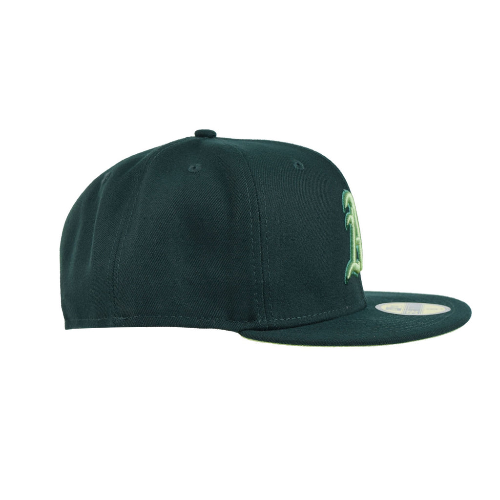 Men's Oakland Athletics New Era Green Monocamo 59FIFTY Fitted Hat, 8 / Green