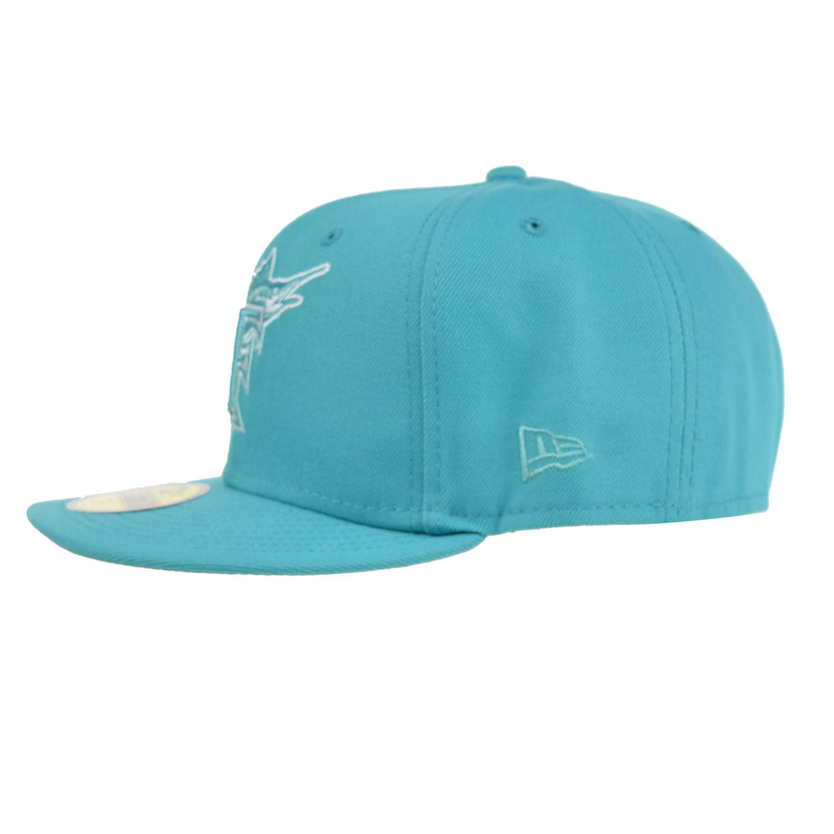 New Era Florida Marlins Monocamo 59Fifty Men's Fitted Hat Teal
