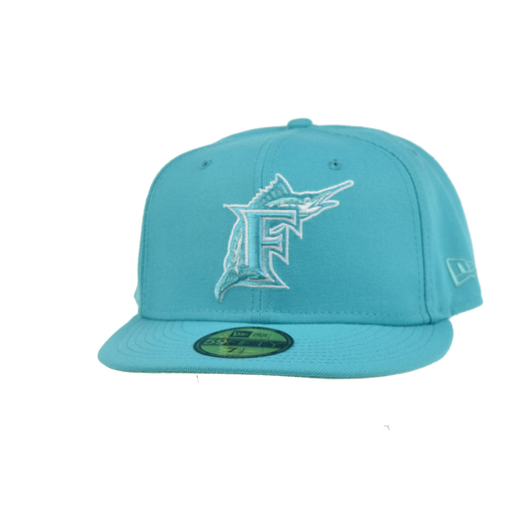 New Era Florida Marlins Monocamo 59Fifty Men's Fitted Hat Teal