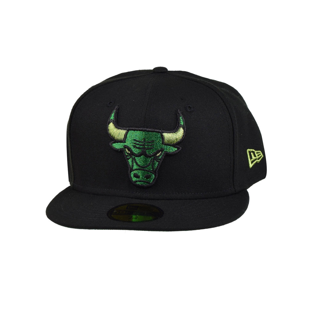 New Era Chicago Bulls Metallic Pop 59Fifty Men's Fitted Hat Black-Green