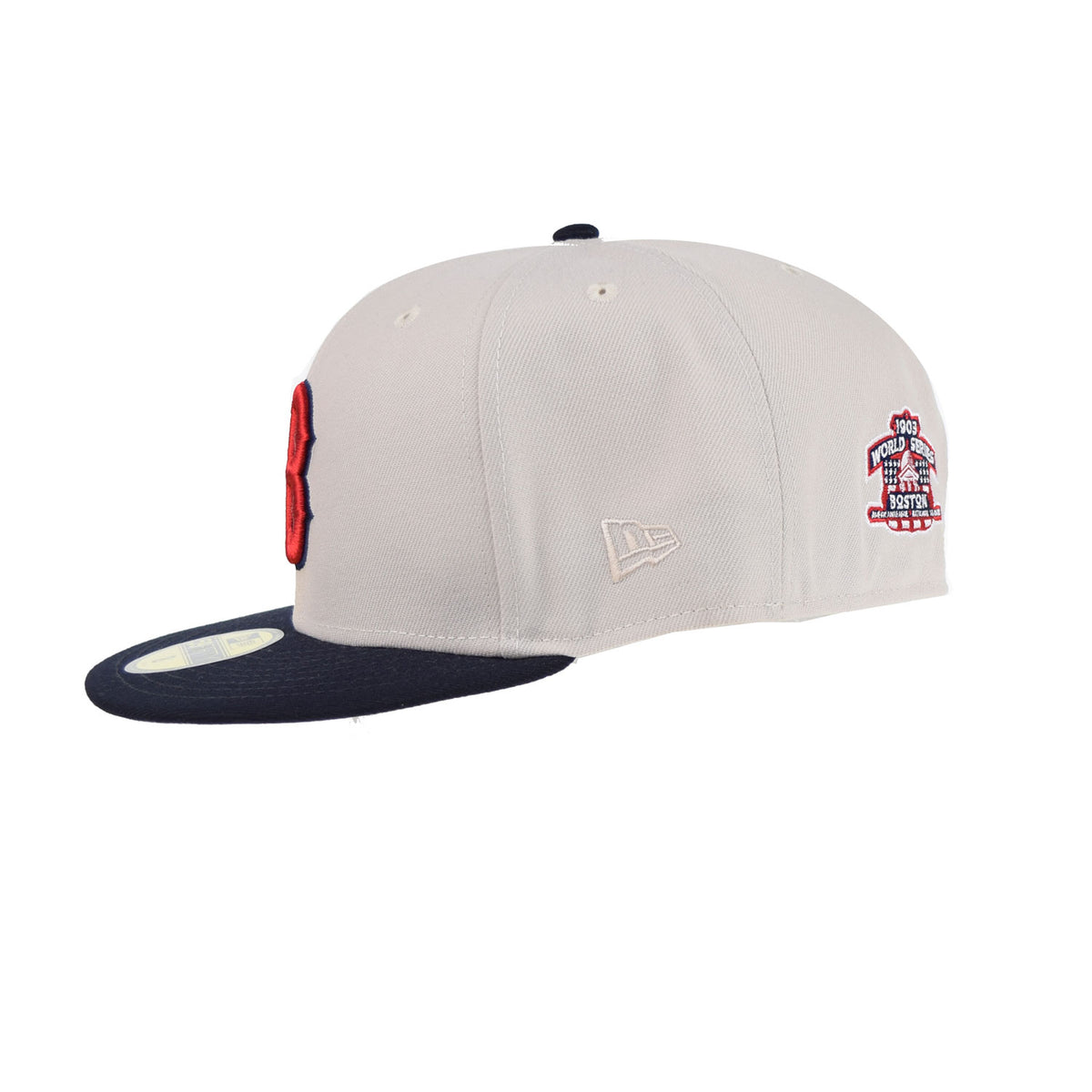 New Era Boston Red Sox World Class 59Fifty Men's Fitted Hat Navy-Beige-Red