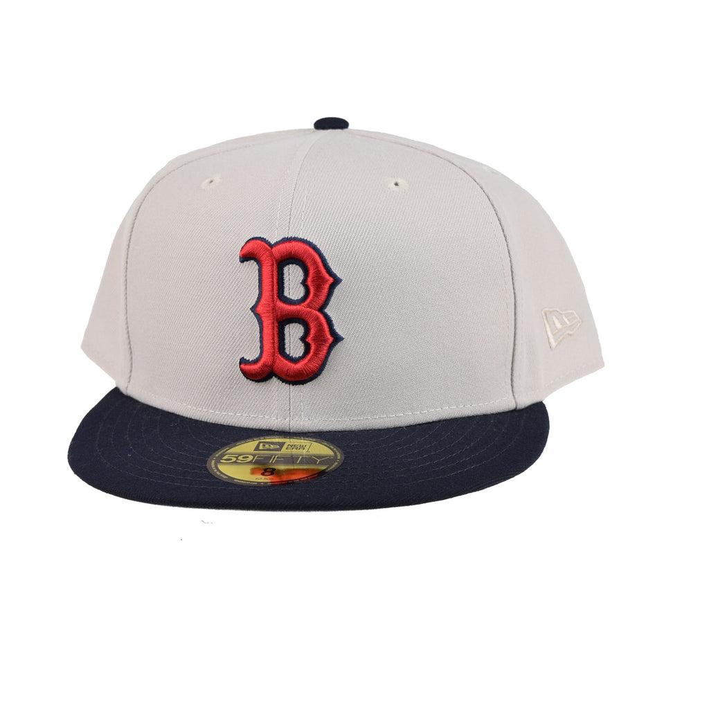 New Era Boston Red Sox World Class 59Fifty Men's Fitted Hat Navy-Beige-Red