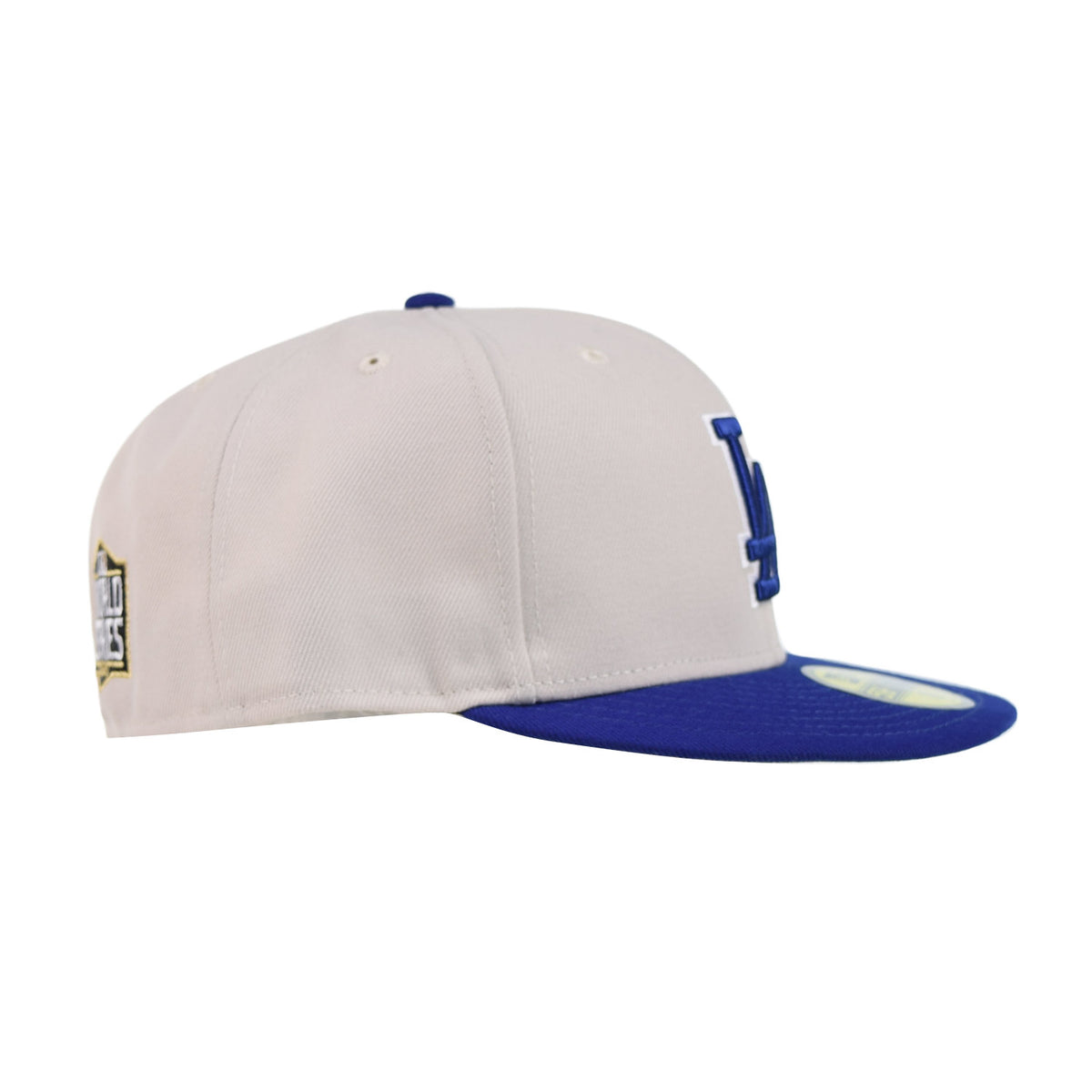 New Era Los Angeles Dodgers World Class 59Fifty Men's Fitted Hat Beige-Royal