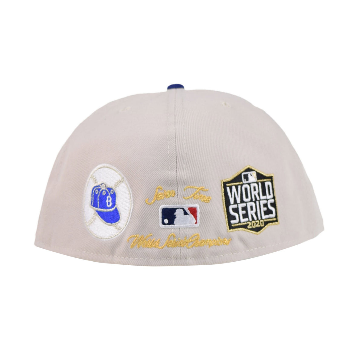 New Era Los Angeles Dodgers World Class 59Fifty Men's Fitted Hat Beige-Royal