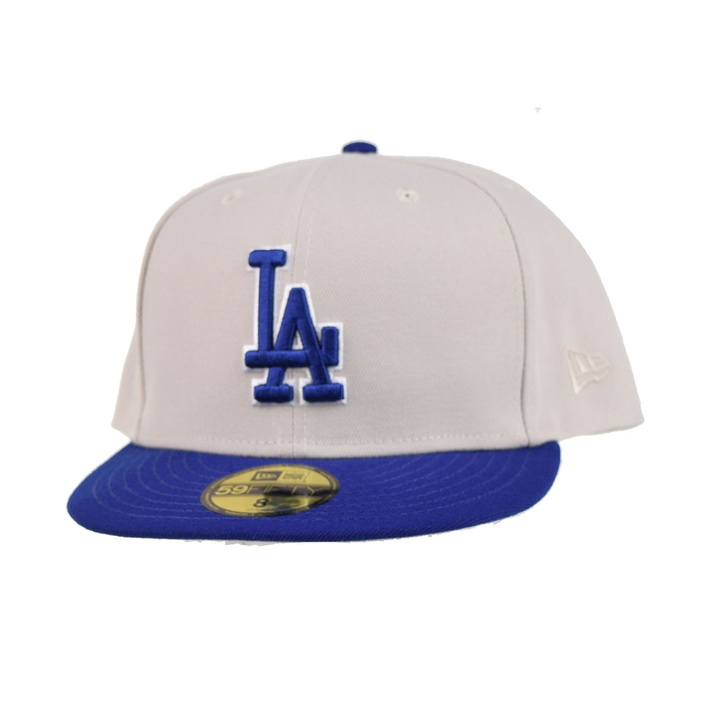 New Era Los Angeles Dodgers World Class 59Fifty Men's Fitted Hat Beige-Royal