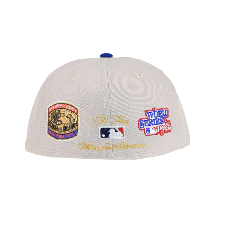 New Era 59FIFTY New York Mets World Class Fitted Hat in Beige | Size 7 1/2 | 60355956