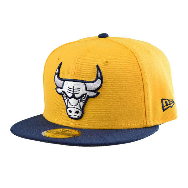 New Era Chicago Bulls 59Fifty Men's Fitted Hat Yellow-Navy