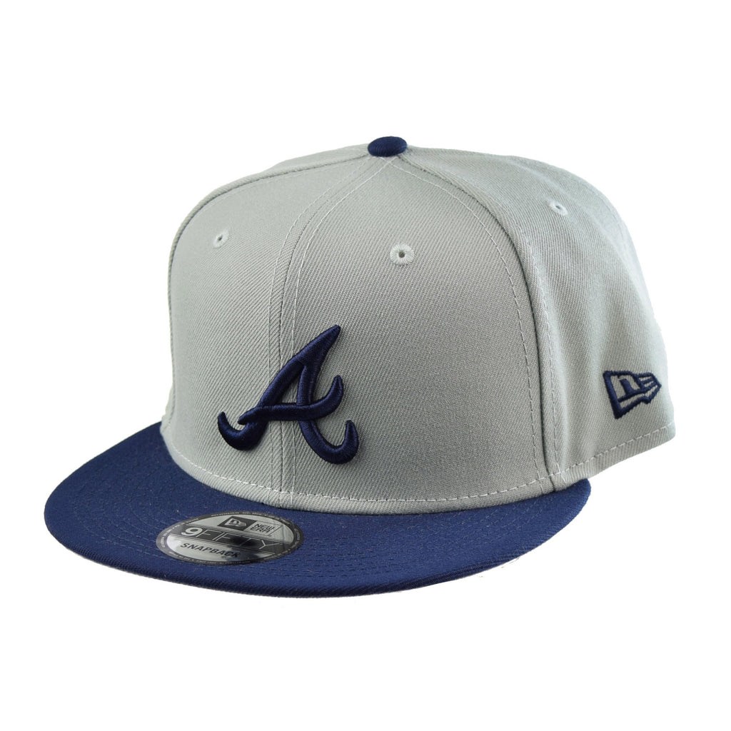 New Era Atlanta Braves 9Fifty Men's Adjustable Hat Grey-Navy
