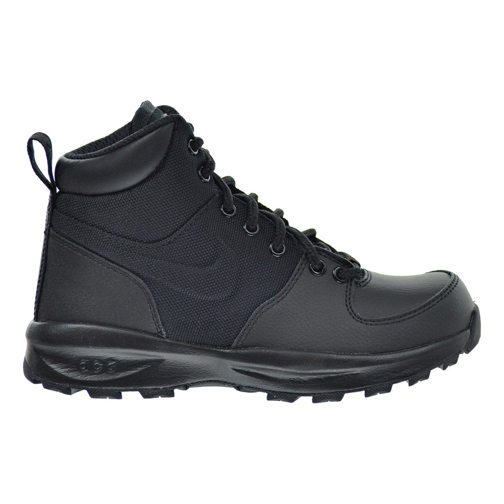 Nike Air Manoa Leather Textile (GS) Big Kids ACG Boots Black/Black-Black