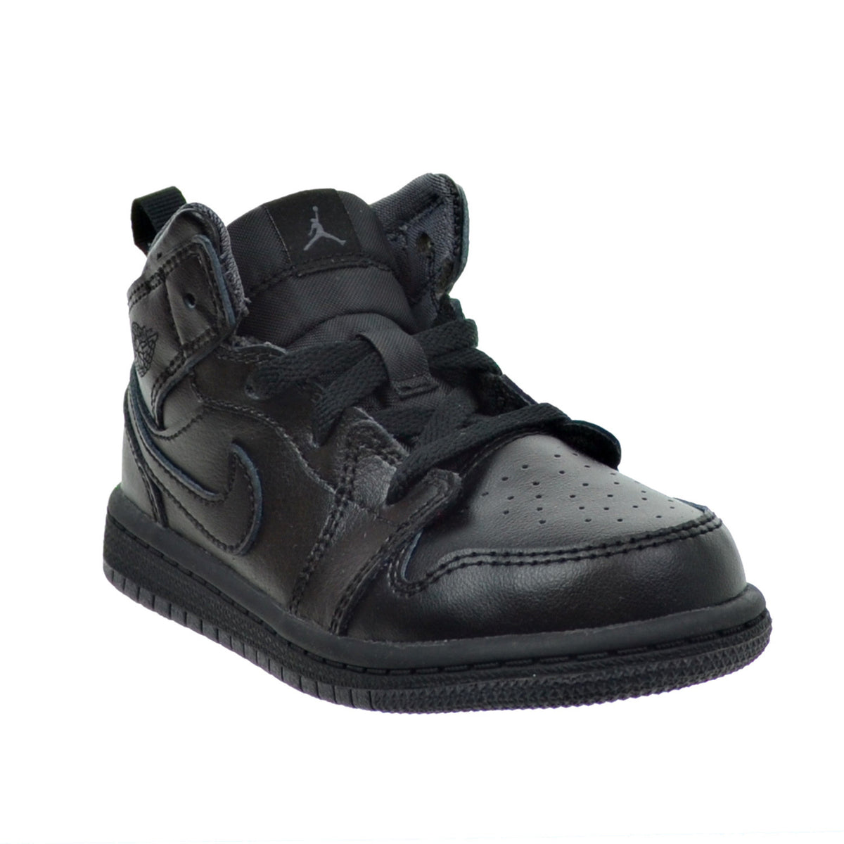 Air Jordan 1 Mid BT Toddler's Shoes Black/Black/Grey