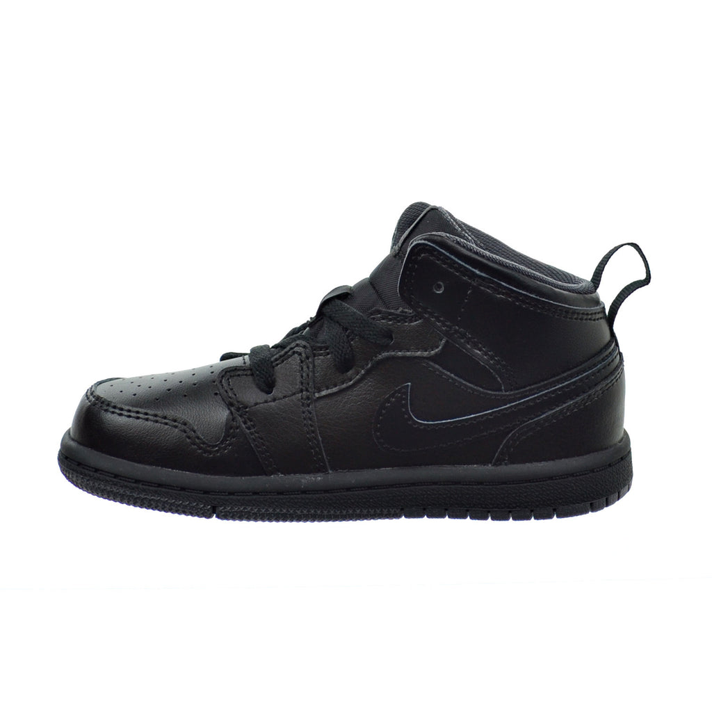 Air Jordan 1 Mid BT Toddler's Shoes Black/Black/Grey