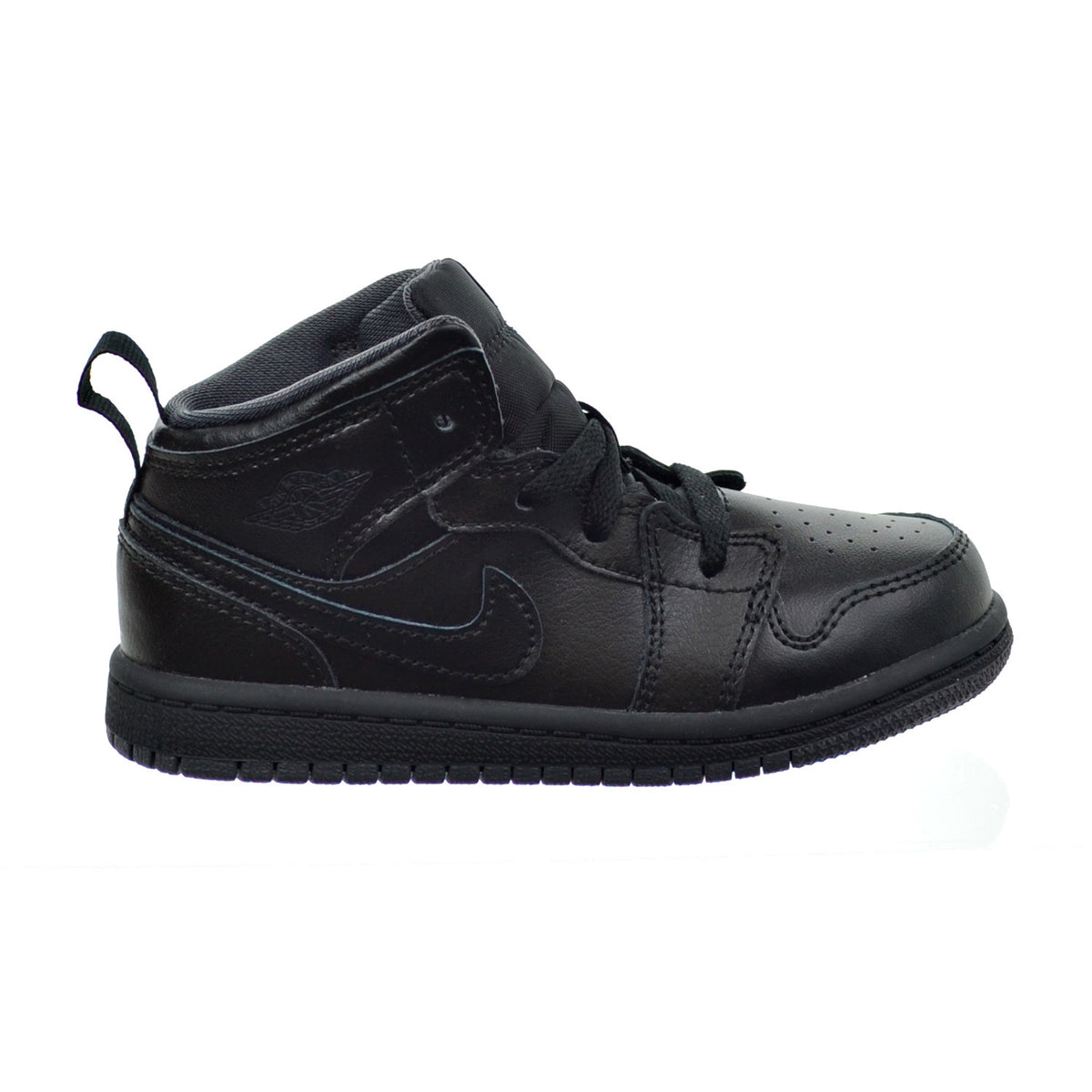 Air Jordan 1 Mid BT Toddler's Shoes Black/Black/Grey