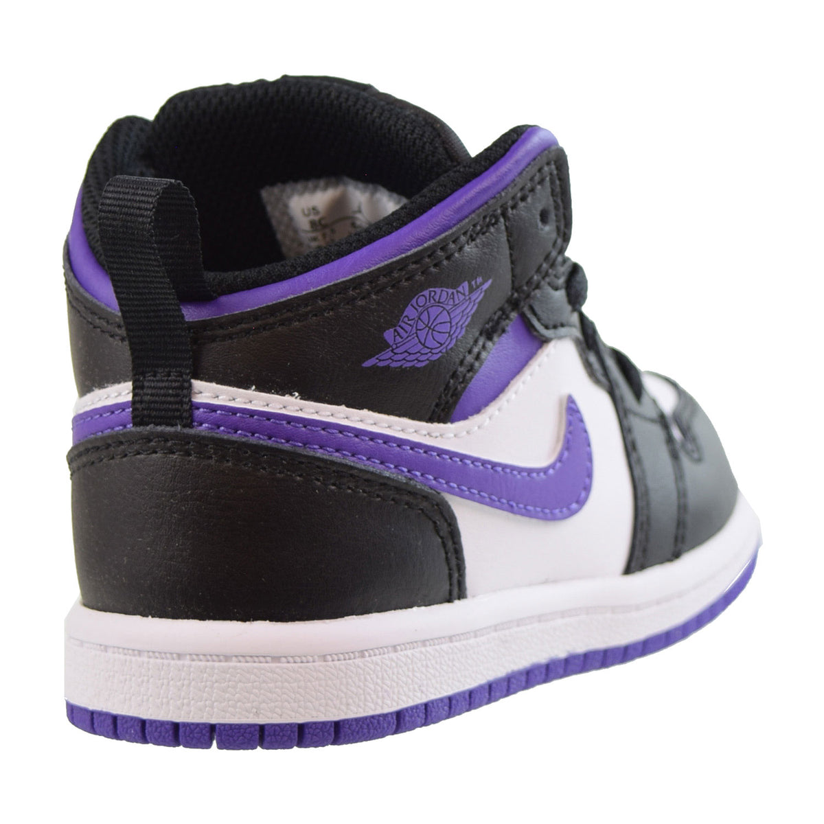Jordan 1 Mid (TD) Toddlers Shoes Black-Dark Iris 